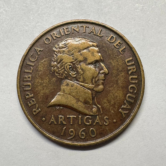 1960 Uruguay 10 Centesimos - Beautiful Coin - #B-031
