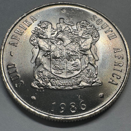 1986 South Africa 1 Rand - Beautiful Coin - #A-073