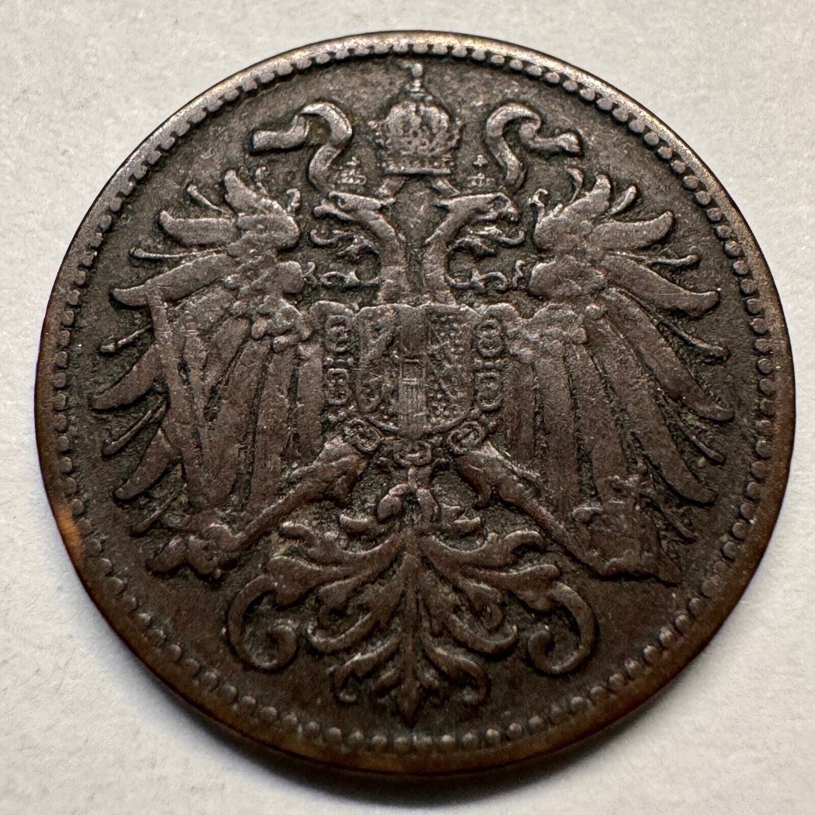 1895 Austria 2 Heller - Beautiful Coin - #A-041