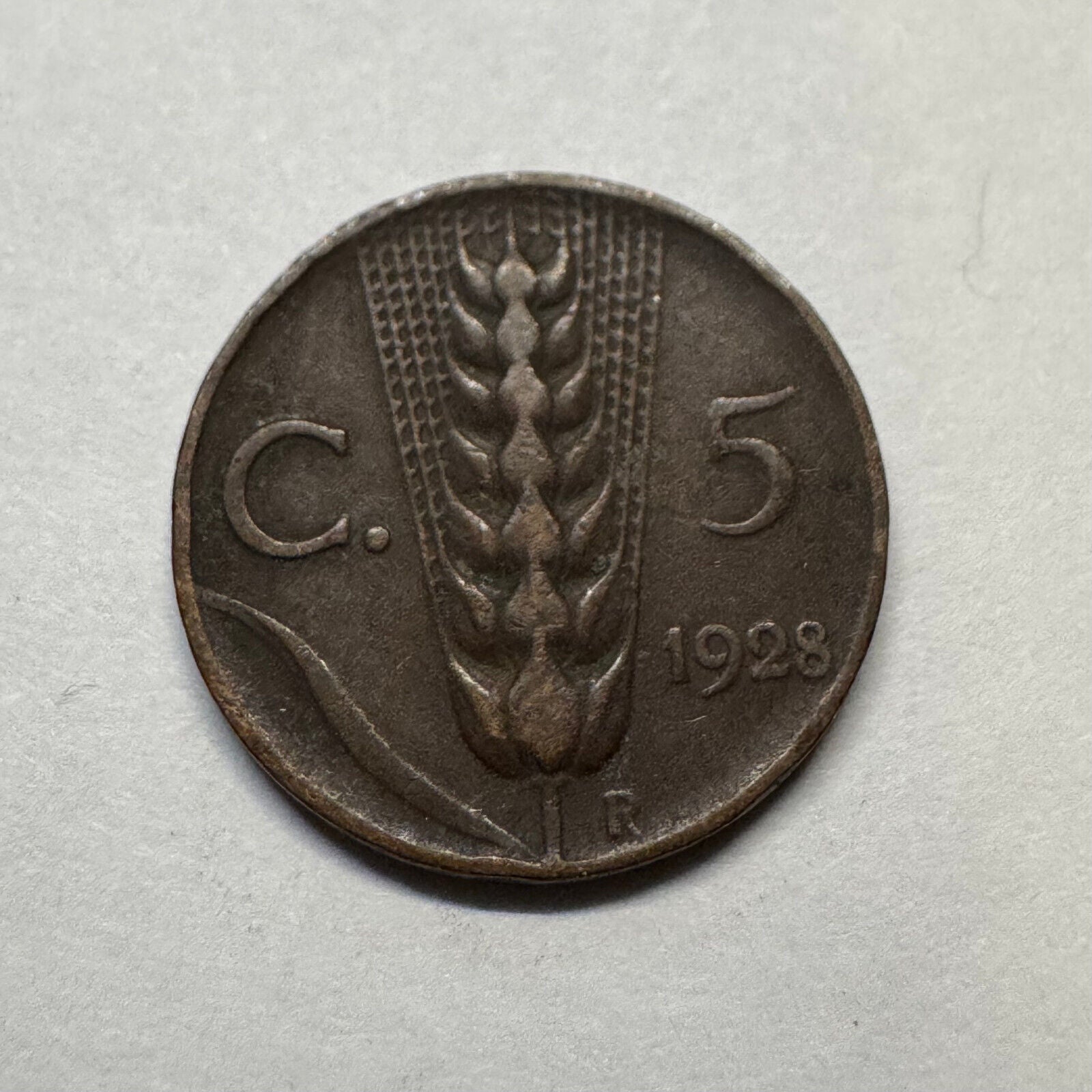 1928 Italy 5 Centesimi - Beautiful Coin - #B-003