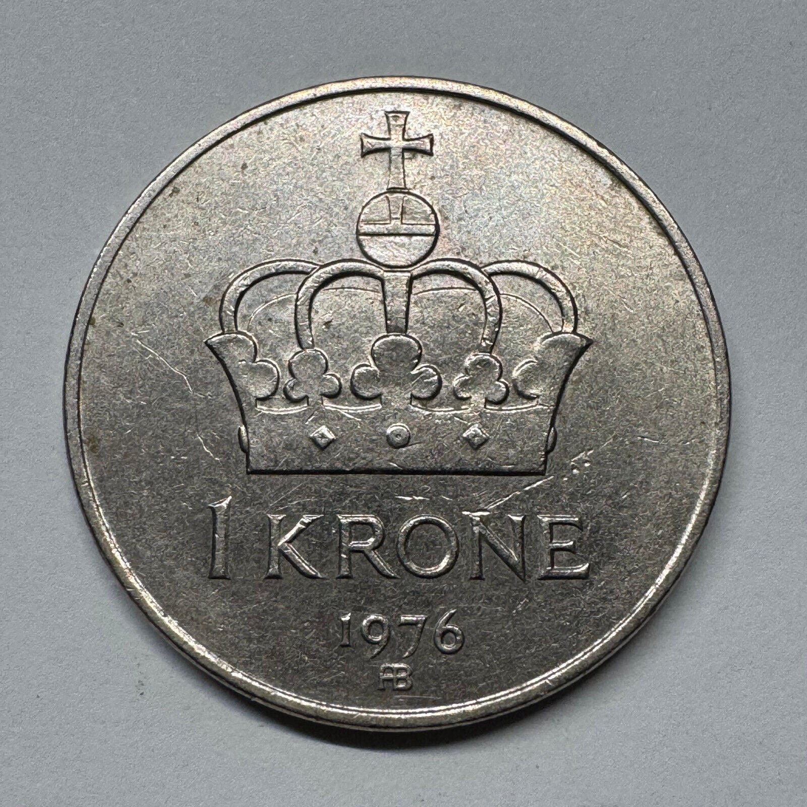 1976 Norway 1 Krone - Beautiful Coin - #B-056