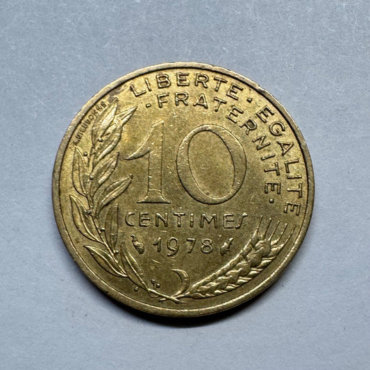1978 France 10 Centimes - Beautiful Coin - #B-005
