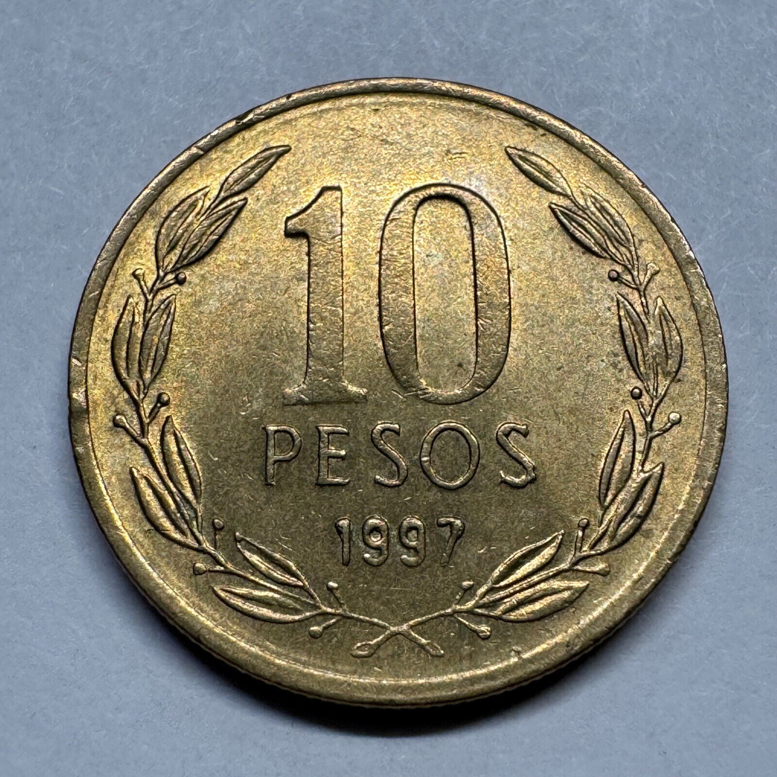 1997 Chile 10 Pesos - Beautiful Coin - #B-032