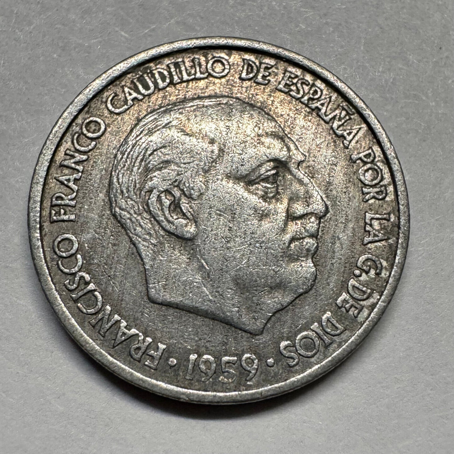 1959 Spain 10 Centimos - Beautiful Coin - #A-068
