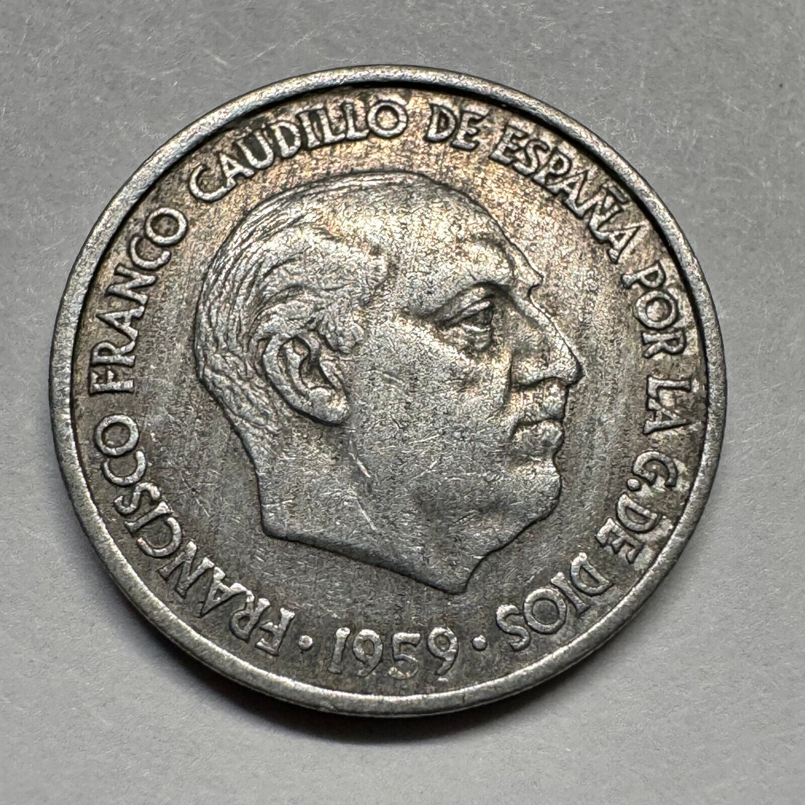 1959 Spain 10 Centimos - Beautiful Coin - #A-068
