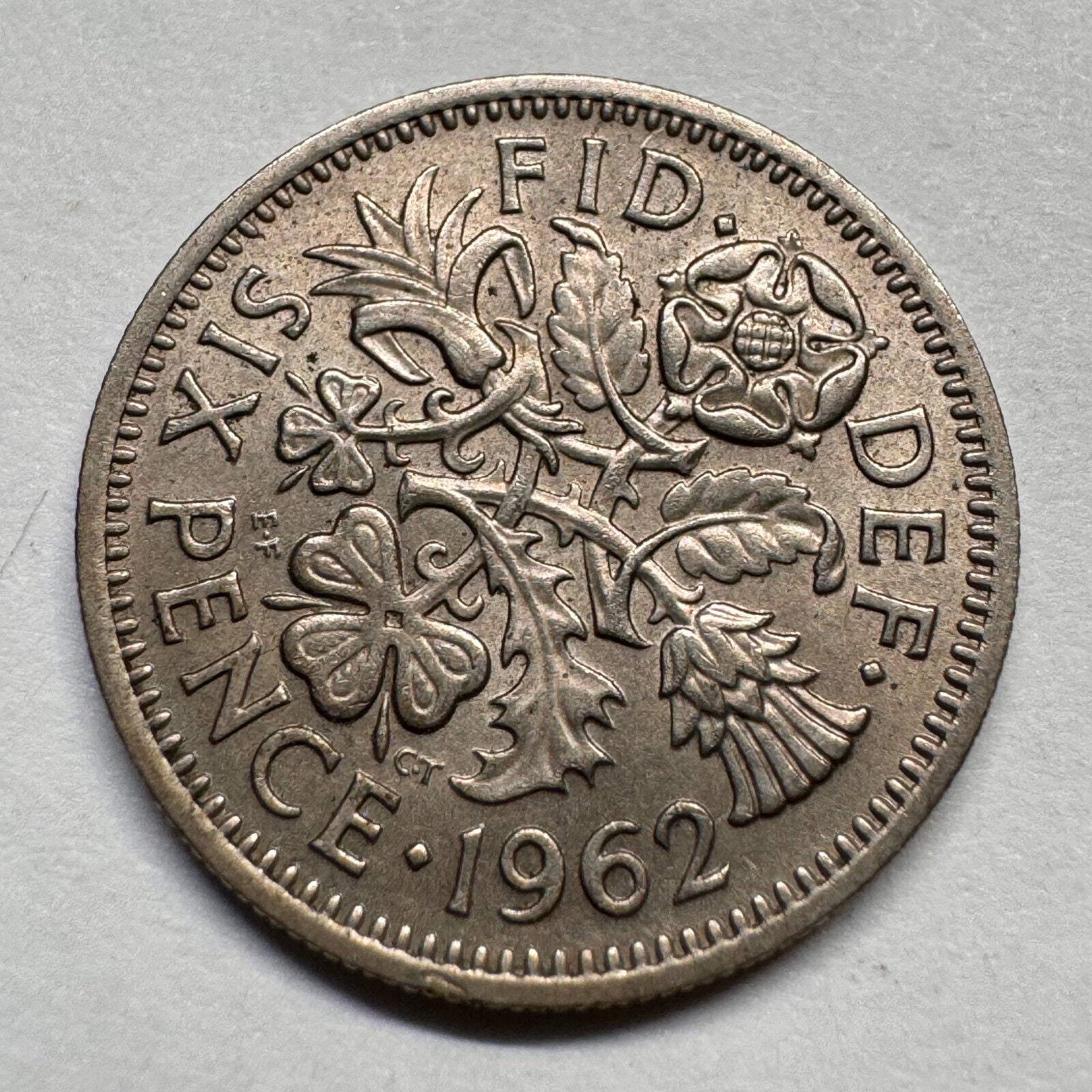 1962 UK 6 Pence - Beautiful Coin - #A-040