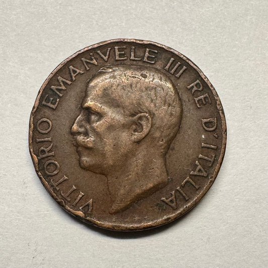 1921 Italy 5 Centesimi - Beautiful Coin - #B-001