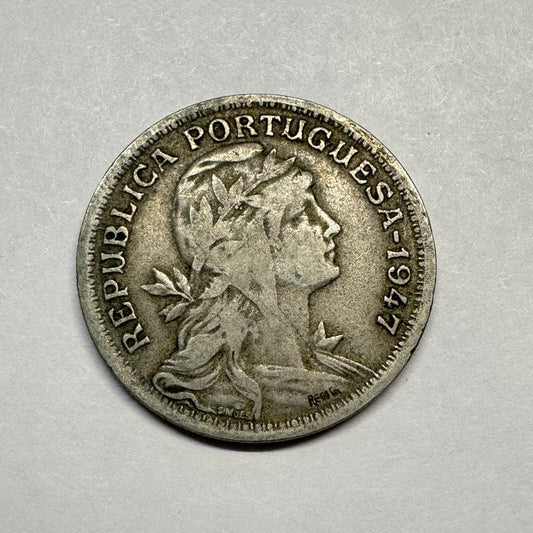 1947 Portugal 50 Centavos - Beautiful Coin - #B-009