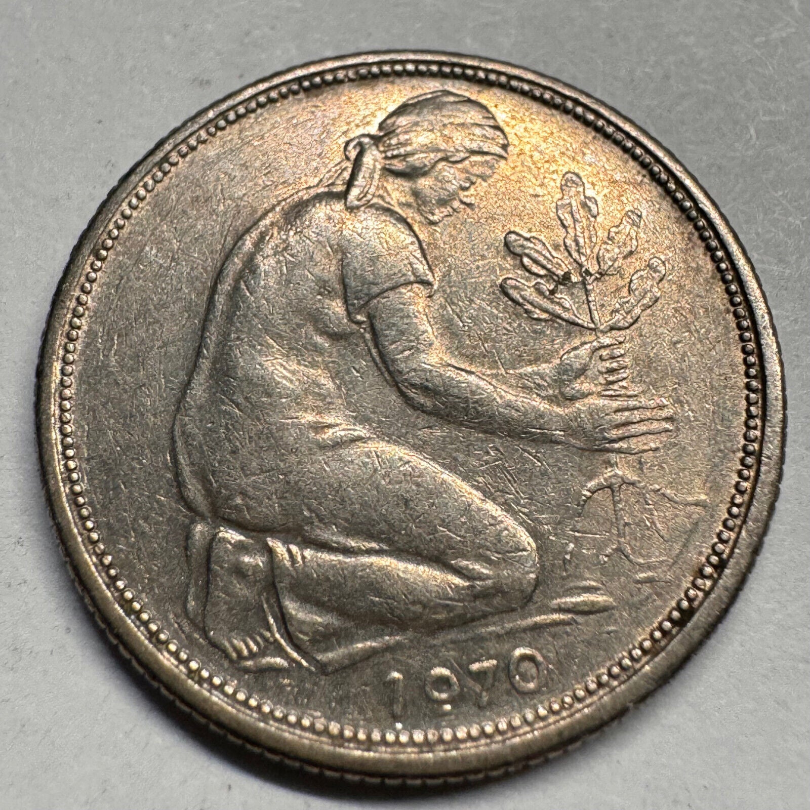 1970 Germany 50 Pfennig - G - Beautiful Coin - #A-049