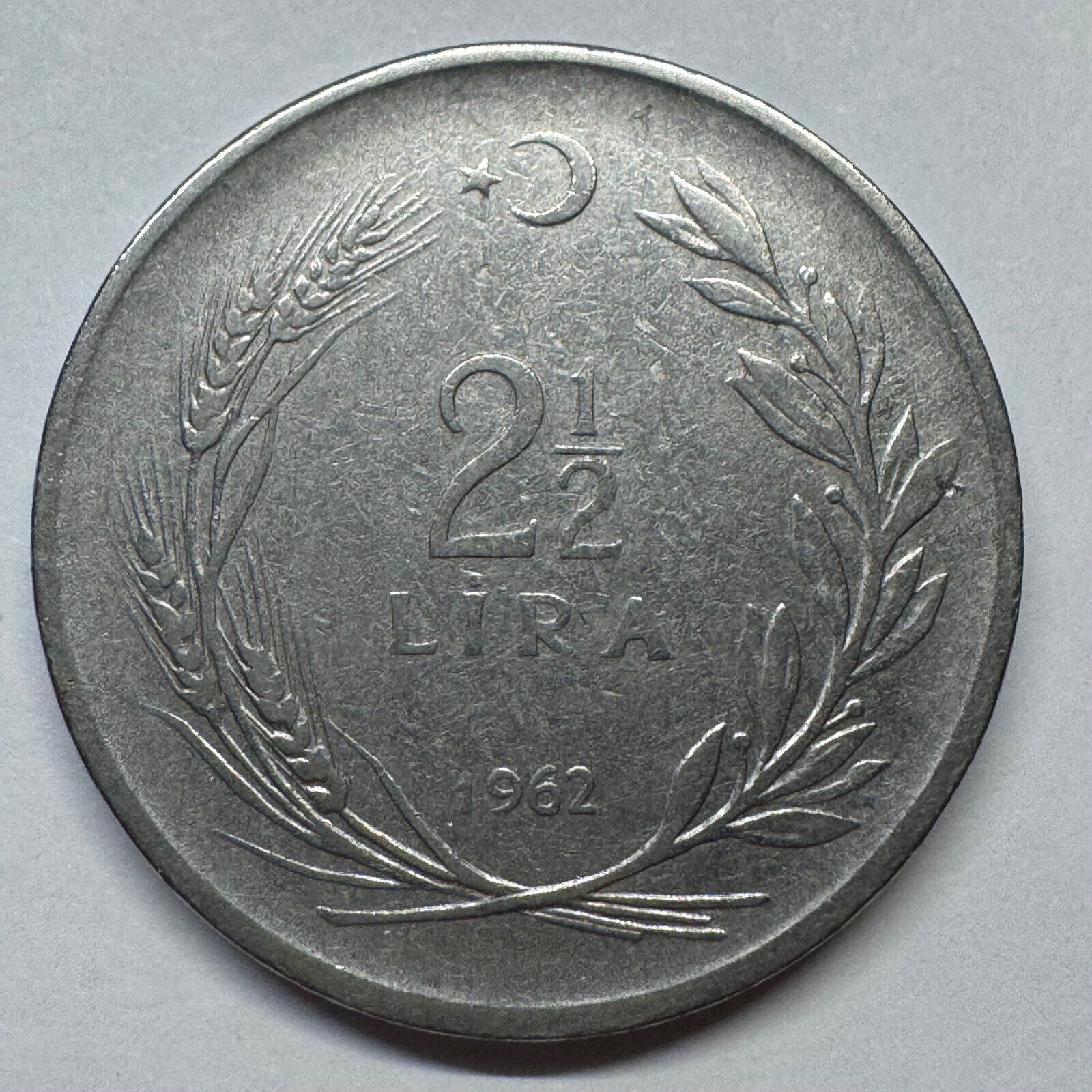 1962 Turkey 2 1/2 Lira - Beautiful Coin - #A-097