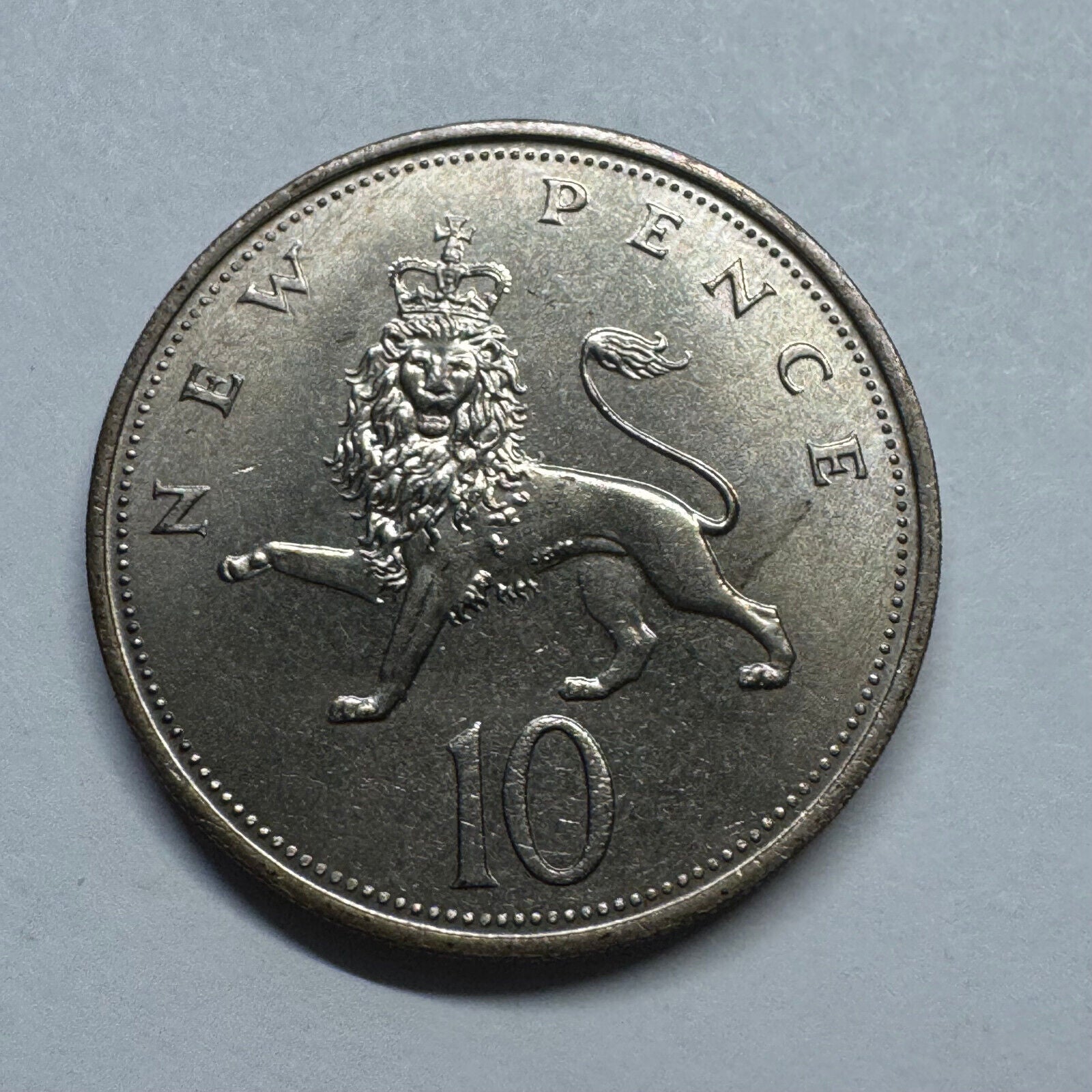 1968 UK 10 Pence - Beautiful Coin - #B-025
