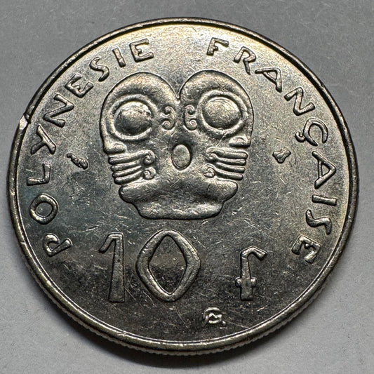 2000 French Polynesia 10 Francs - Beautiful Coin - #A-079