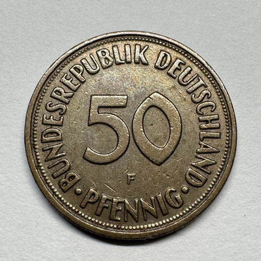 1950 Germany 50 Pfennig - Beautiful Coin - #B-049