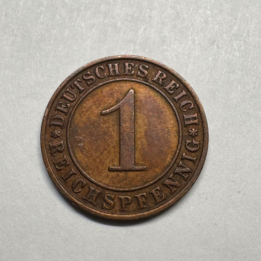 1928 Germany 1 Reichspfennig - Beautiful Coin - #B-004