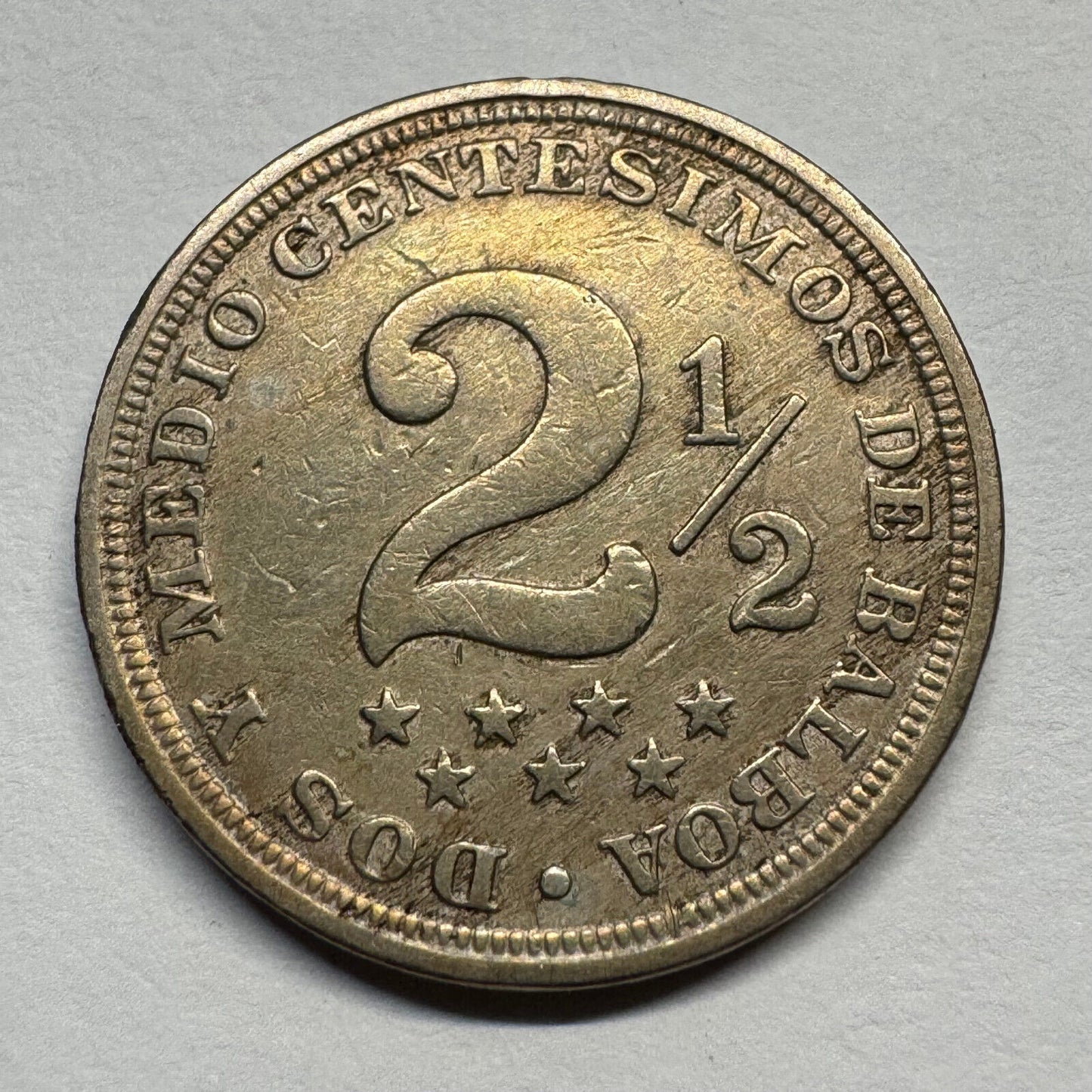 1916 Panama 2 1/2 Centesimos - Beautiful Coin - #B-059