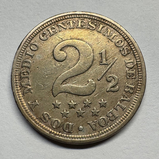 1916 Panama 2 1/2 Centesimos - Beautiful Coin - #B-059