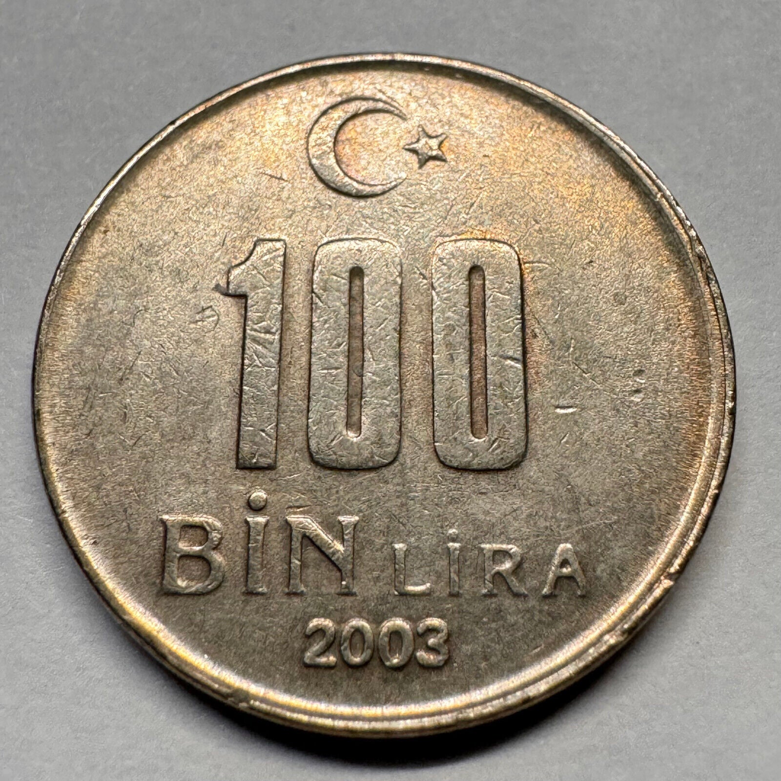 2003 Turkey 100 Bin Lira - Beautiful Coin - #A-032
