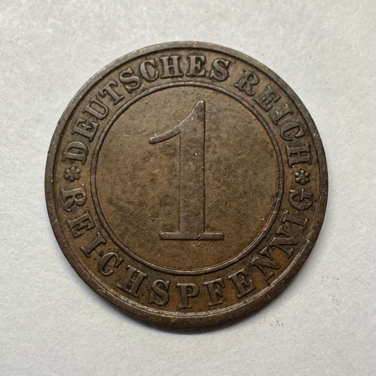 1928 Germany 1 Reichspfennig - Beautiful Coin - #A-097