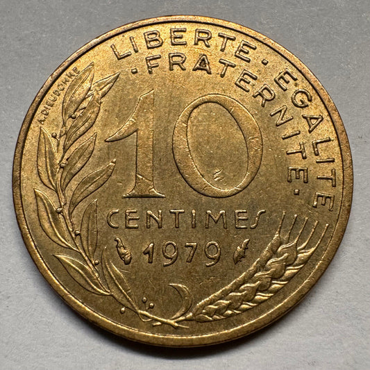 1979 France 10 Centimes - Beautiful Coin - #A-041