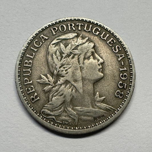 1958 Portugal 50 Centavos - Beautiful Coin - #B-042