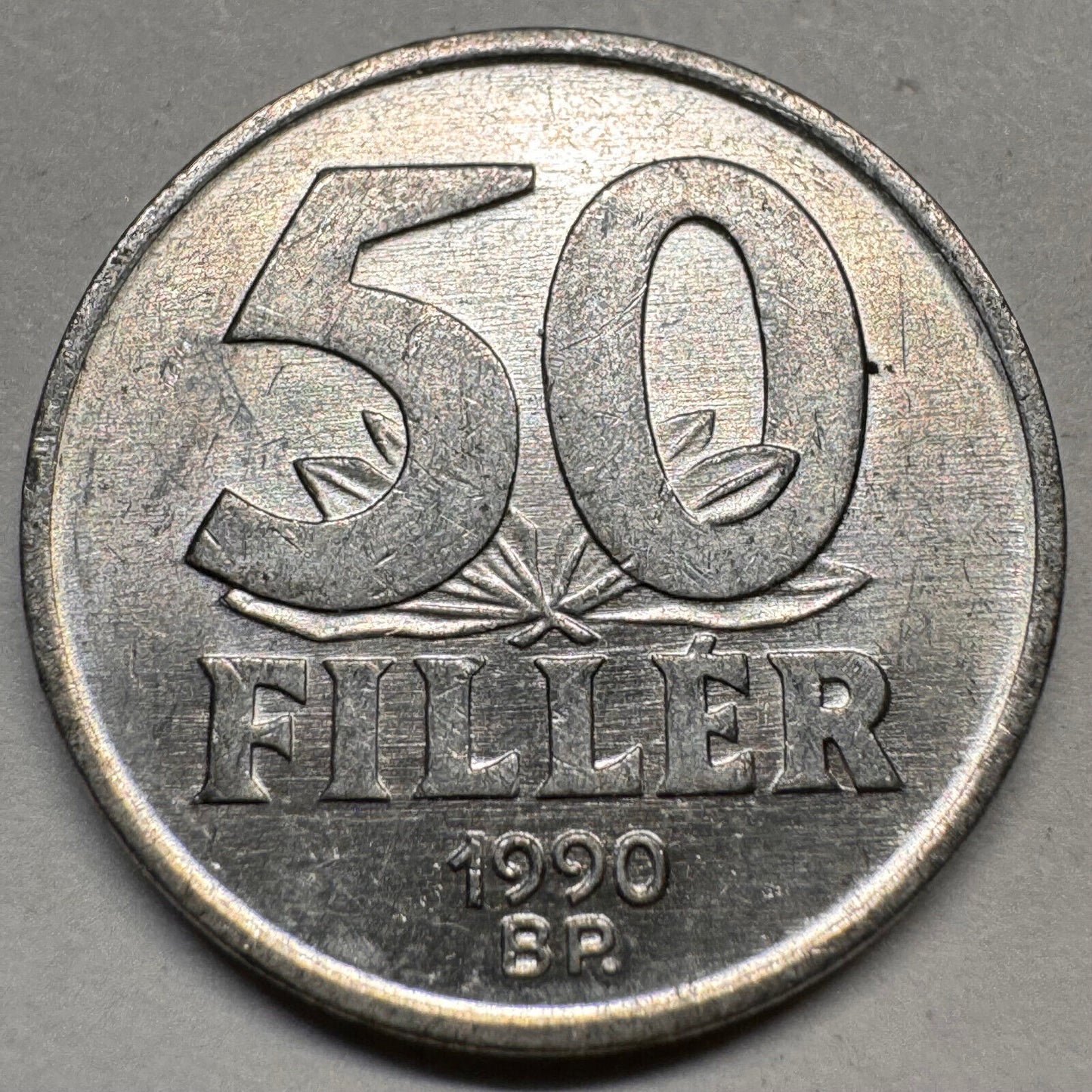 1990 Hungary 50 Filler - Beautiful Coin - #A-045