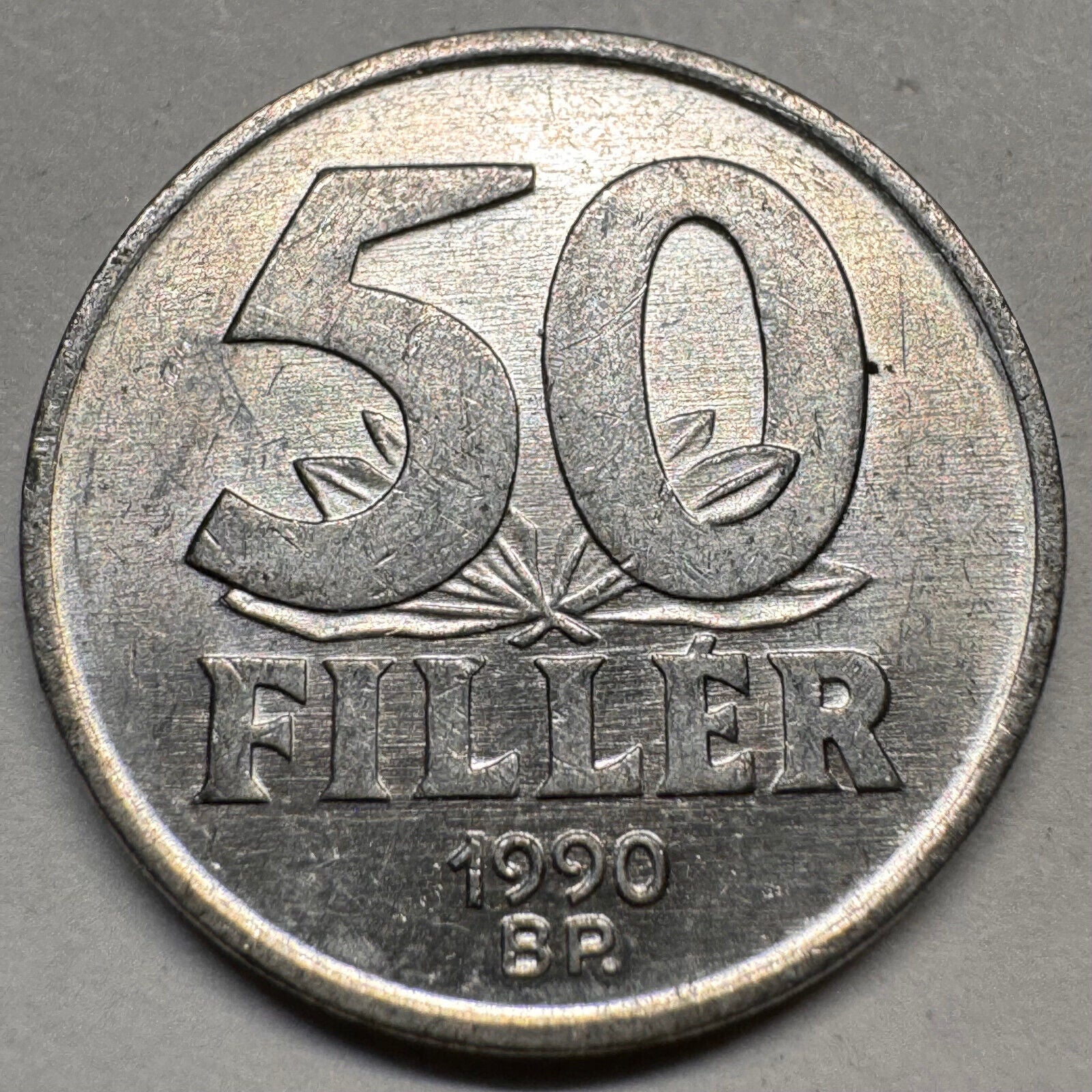 1990 Hungary 50 Filler - Beautiful Coin - #A-045