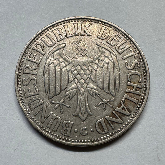 1957 Germany 1 Mark - Beautiful Coin - #B-003