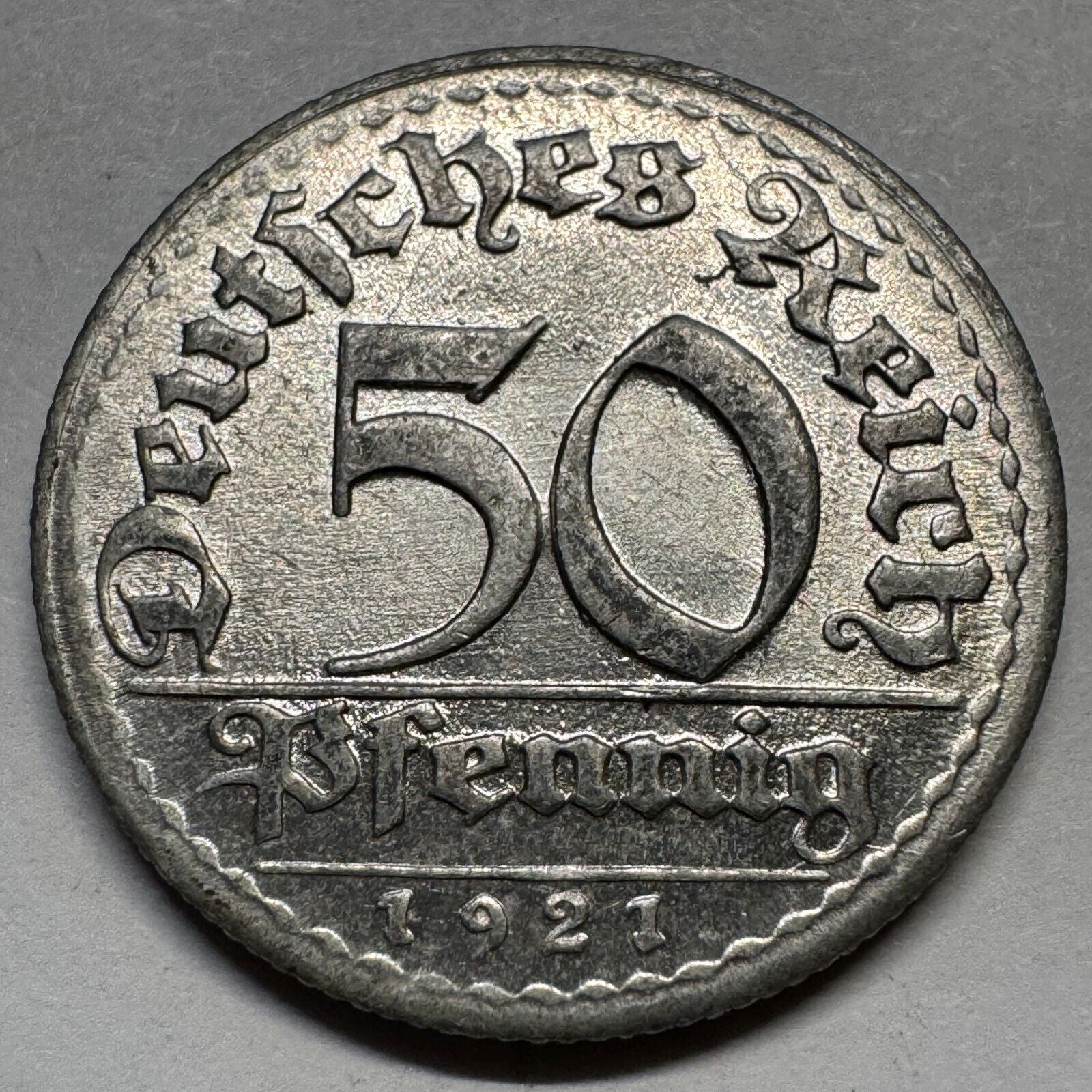 1921 Germany 50 Pfennig - Beautiful Coin - #A-085