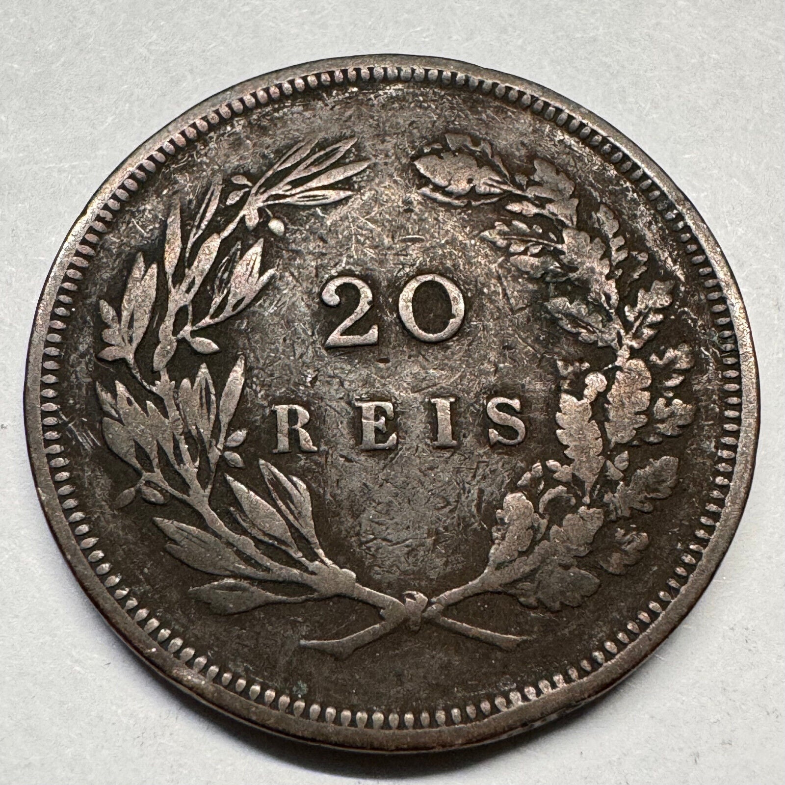 1892 Portugal 20 Reis - Beautiful Coin - #A-057