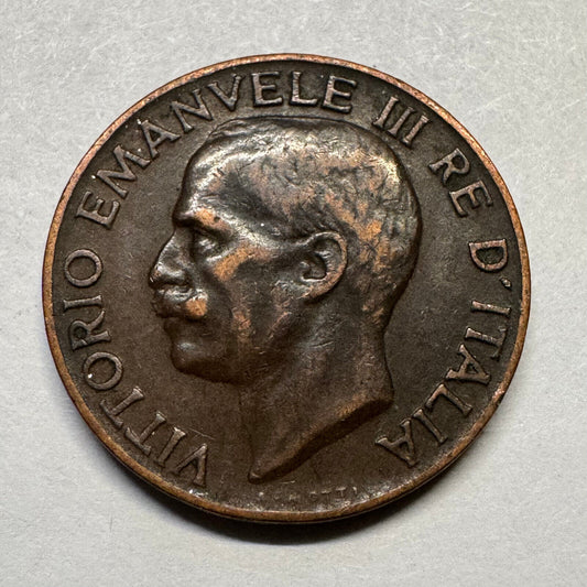 1929 Italy 5 Centesimi - Beautiful Coin - #A-092