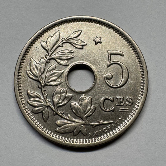 1932 Belgium 5 Centimes - Beautiful Coin - #B-052
