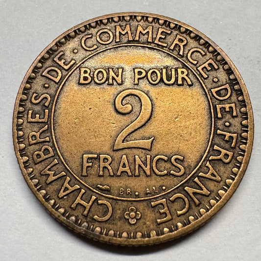 1925 France 2 Francs - Beautiful Coin - #A-034