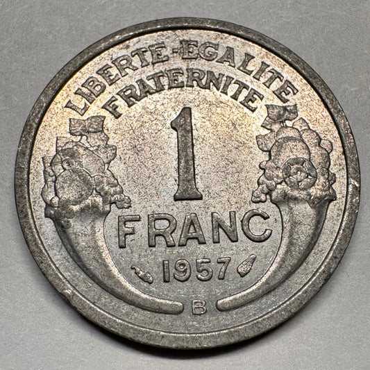 1957 France 1 Franc - Beautiful Coin - #A-018