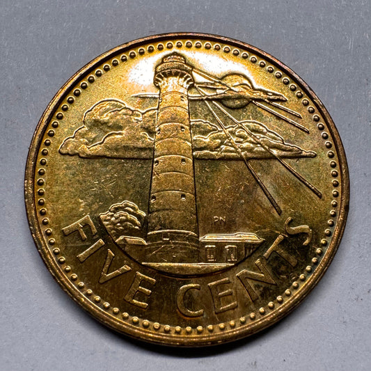 2004 Barbados 5 Cents - Beautiful Coin - #A-022