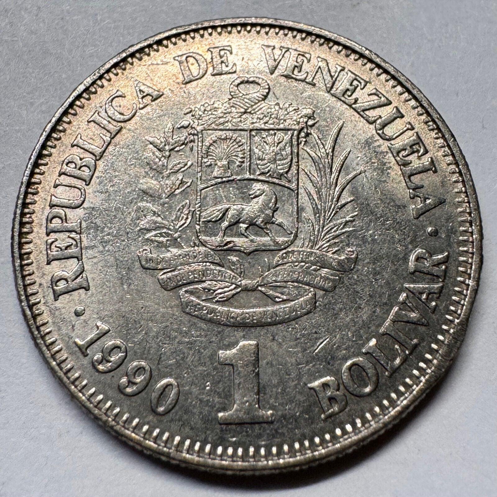 1990 Venezuela 1 Bolivar - Beautiful Coin - #A-044