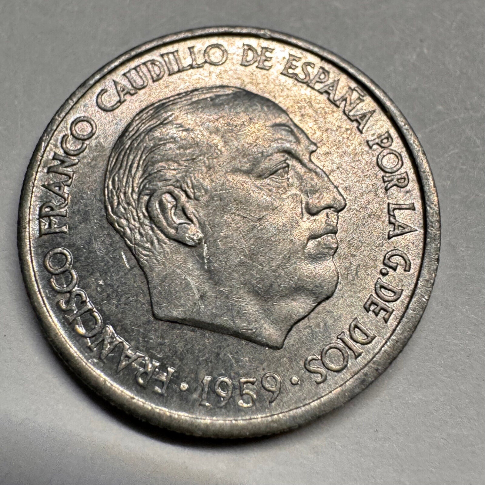1959 Spain 10 Centimos - Beautiful Coin - #A-037