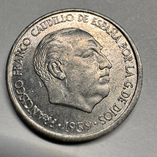 1959 Spain 10 Centimos - Beautiful Coin - #A-037