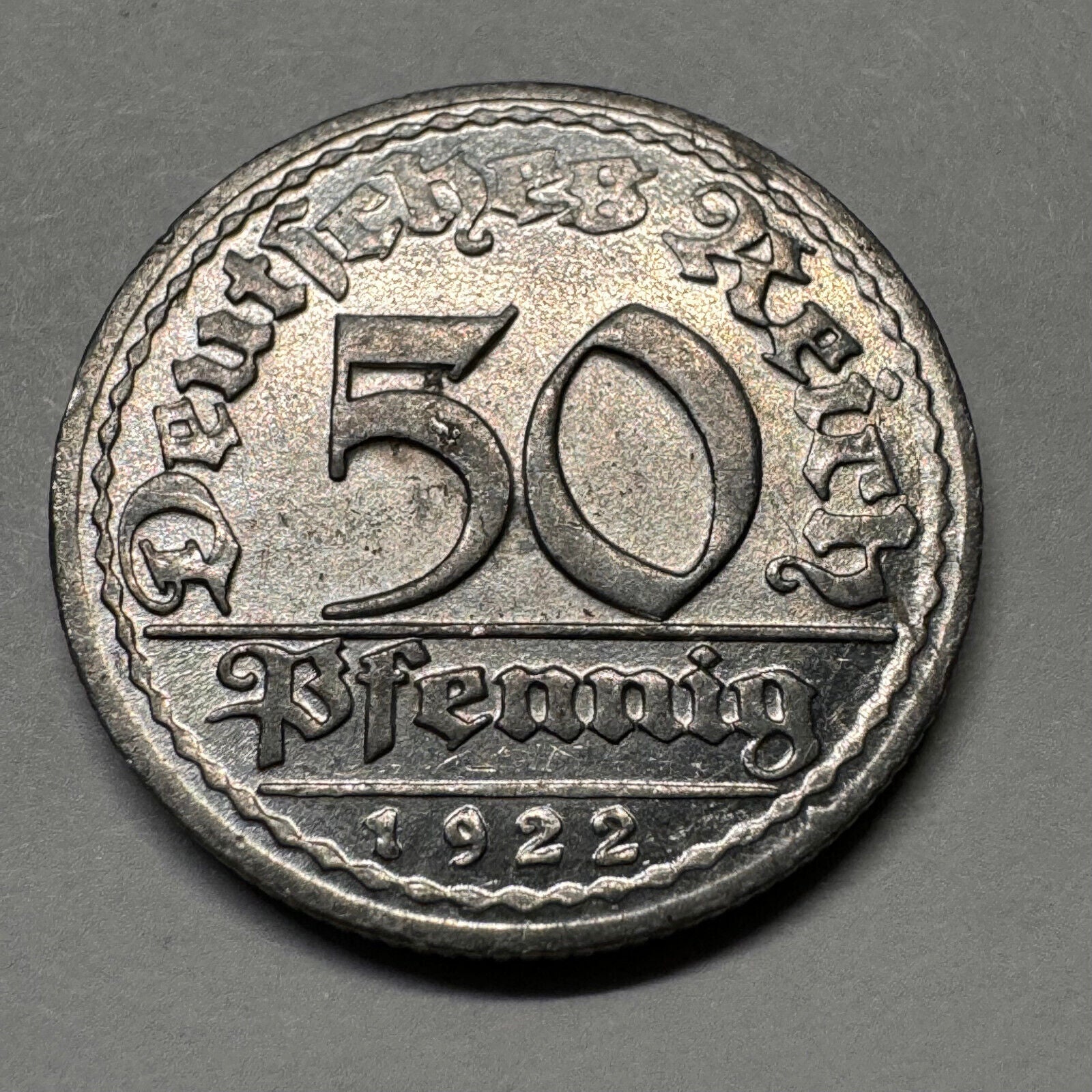 1922 Germany 50 Pfennig - Beautiful Coin - #A-014