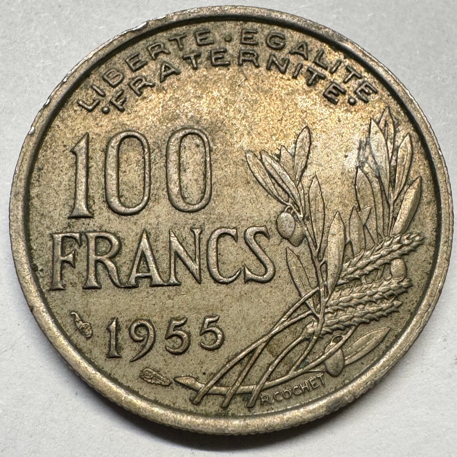1955 France 100 Francs - Beautiful Coin - #A-082
