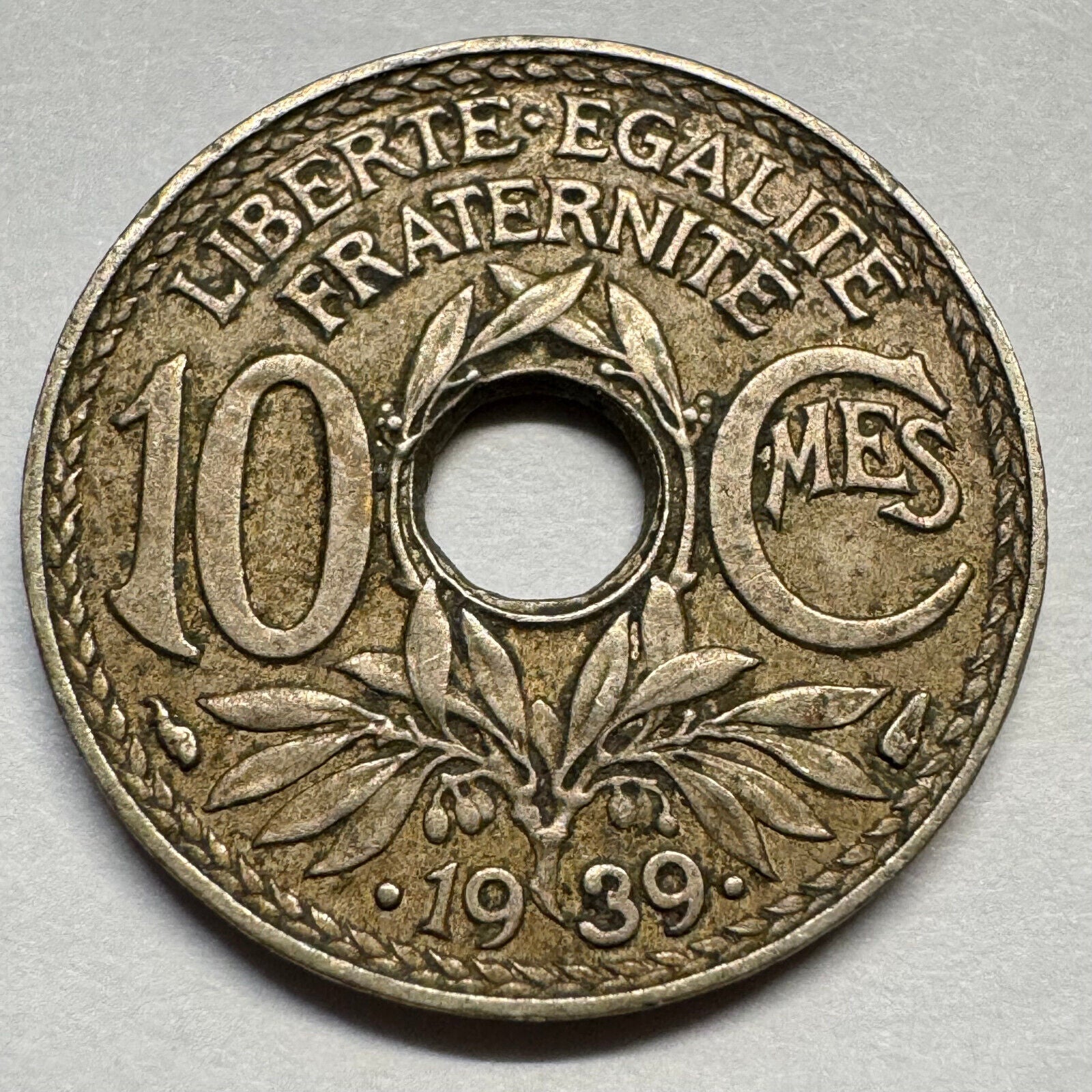 1939 France 10 Centimes - Beautiful Coin - #A-071