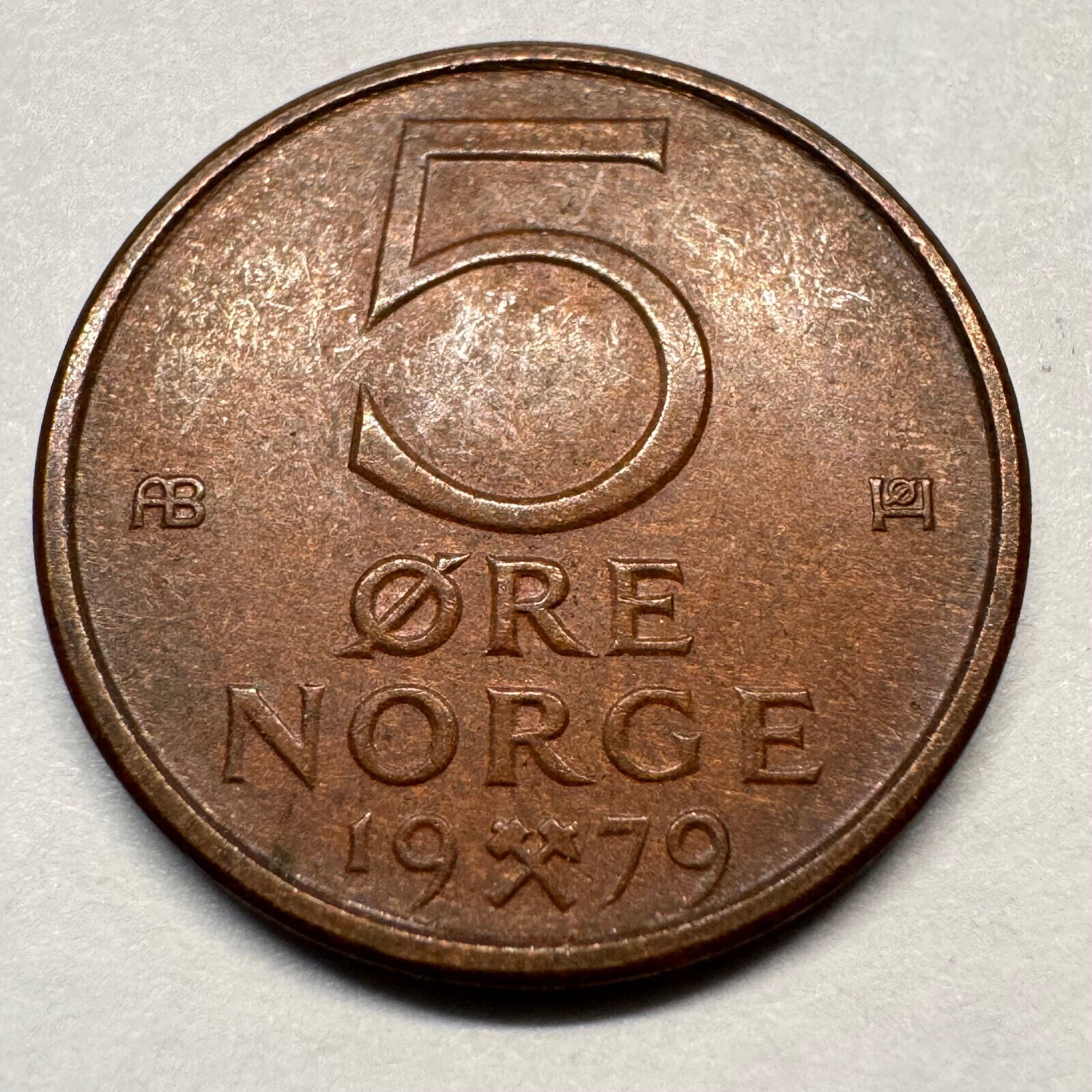 1979 Norway 5 Ore - Beautiful Coin - #A-050
