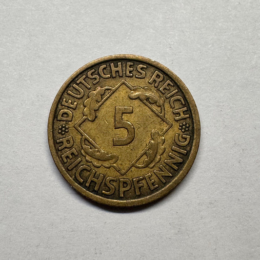 1935 Germany 5 Reichspfennig - Beautiful Coin - #B-004