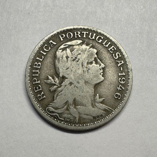 1946 Portugal 50 Centavos - Beautiful Coin - #B-004
