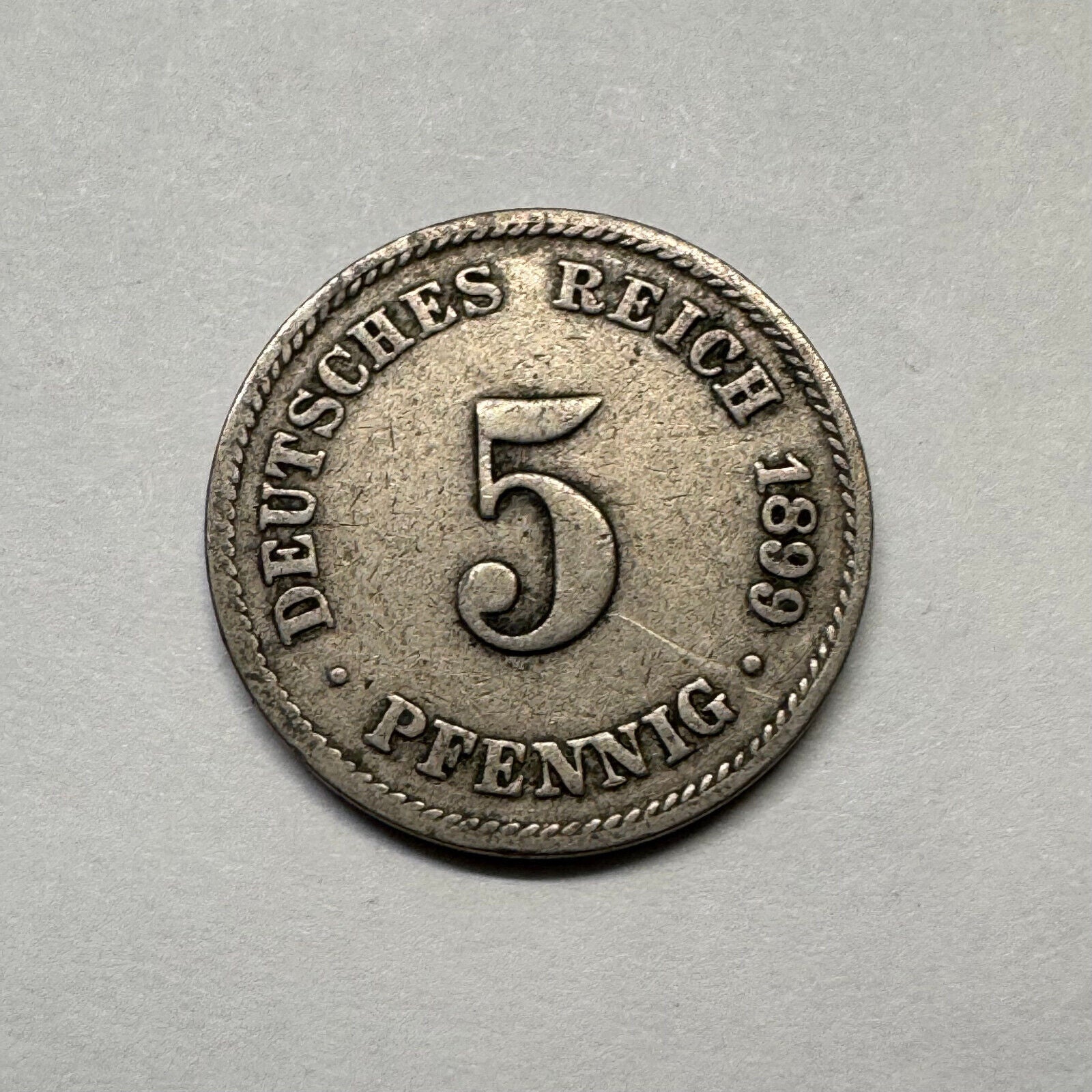 1899 Germany 5 Pfennig - Beautiful Coin - #B-011