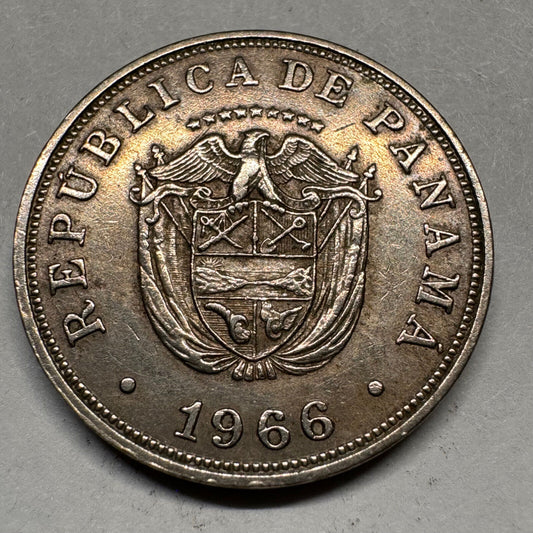 1966 Panama 5 Centesimos - Beautiful Coin - #A-031