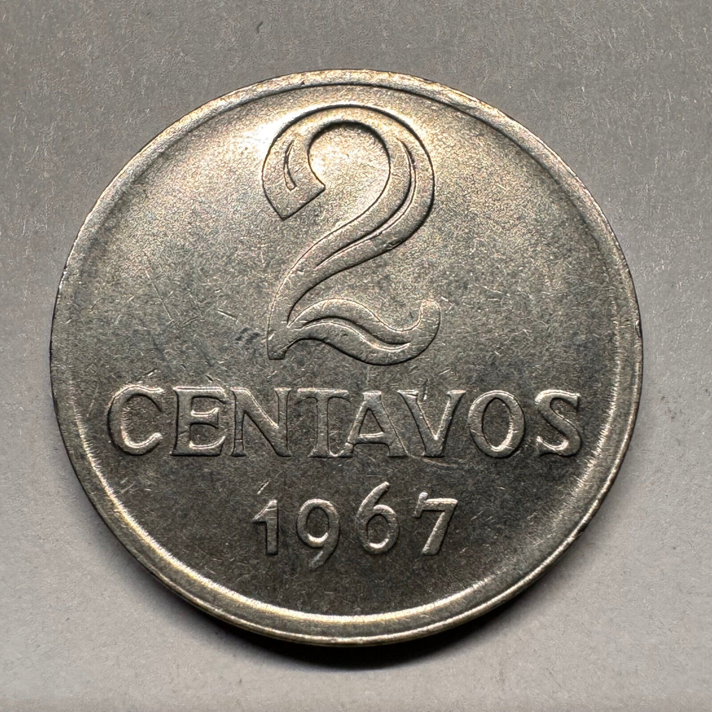 1967 Brazil 2 Centavos - Beautiful Coin - #A-022