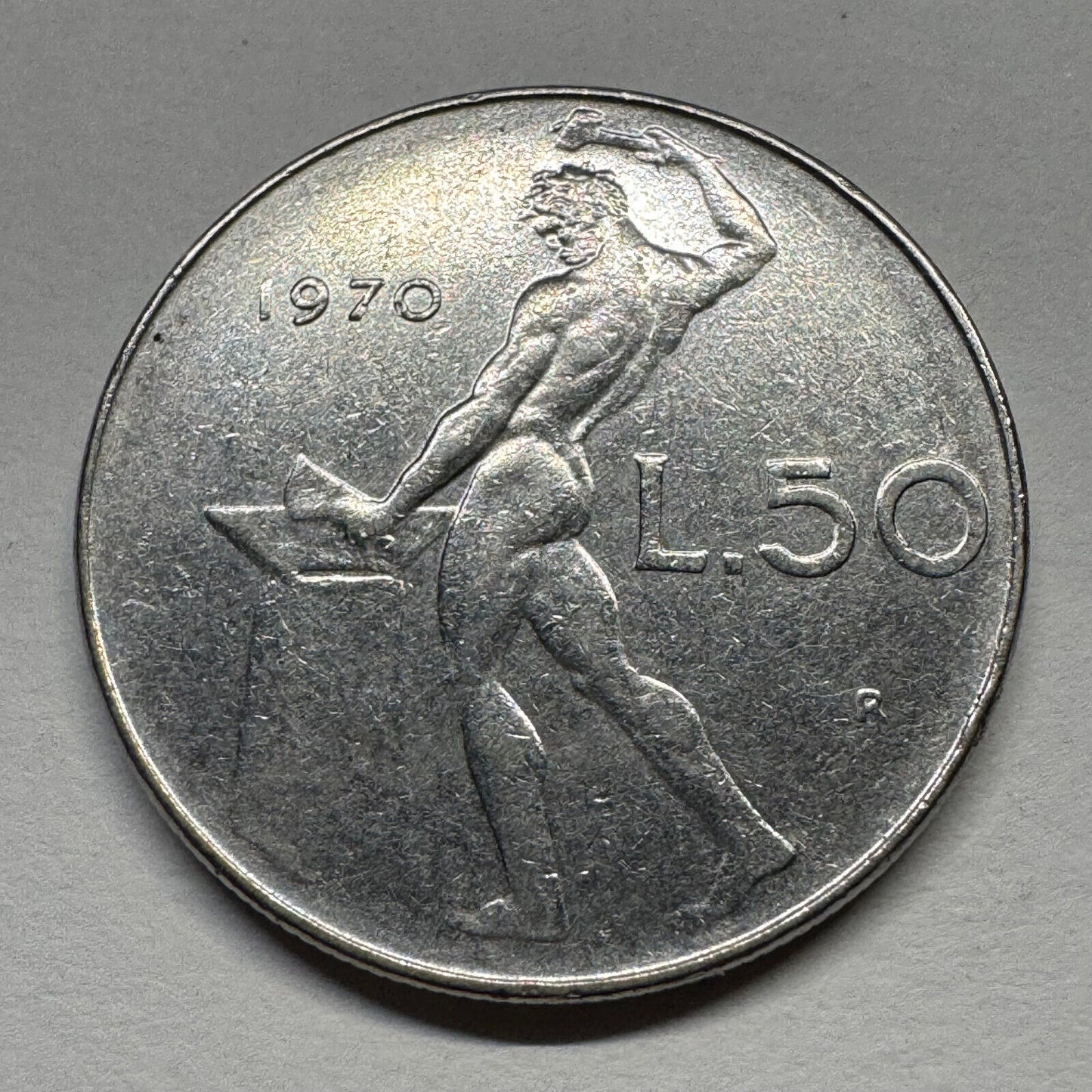 1970 Italy 50 Lire - Beautiful Coin - #B-058