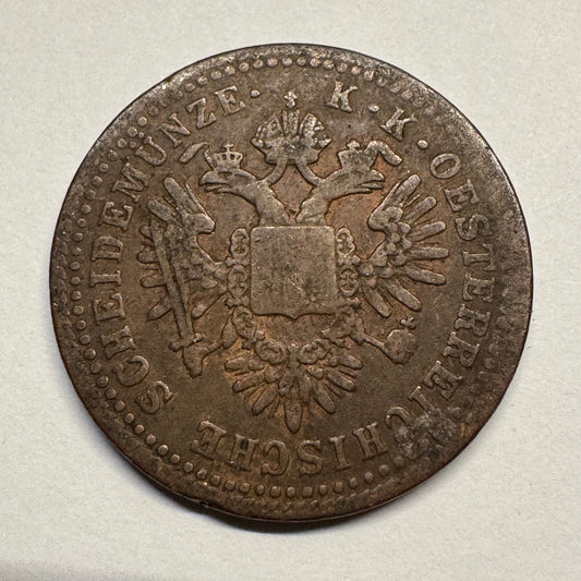 1851 Austria 1 Kreuzer - Beautiful Coin - #B-038
