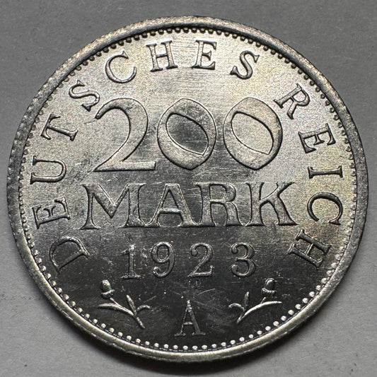 1923 Germany 200 Mark - Beautiful Coin - #A-084