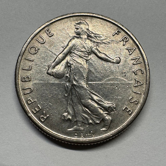 1968 France 1/2 Franc - Beautiful Coin - #B-054